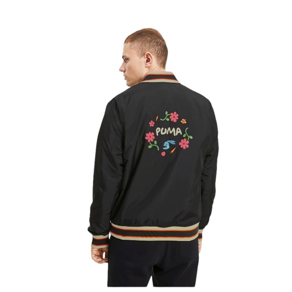 PUMA x Randomevent Men Large Puma Black Bomber NEW $180 - Picture 2 of 14
